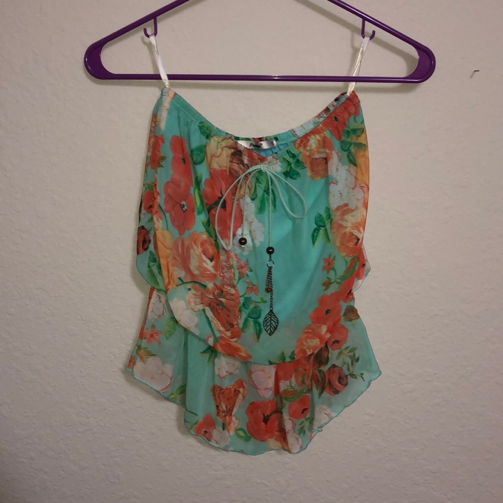 Strapless shirt